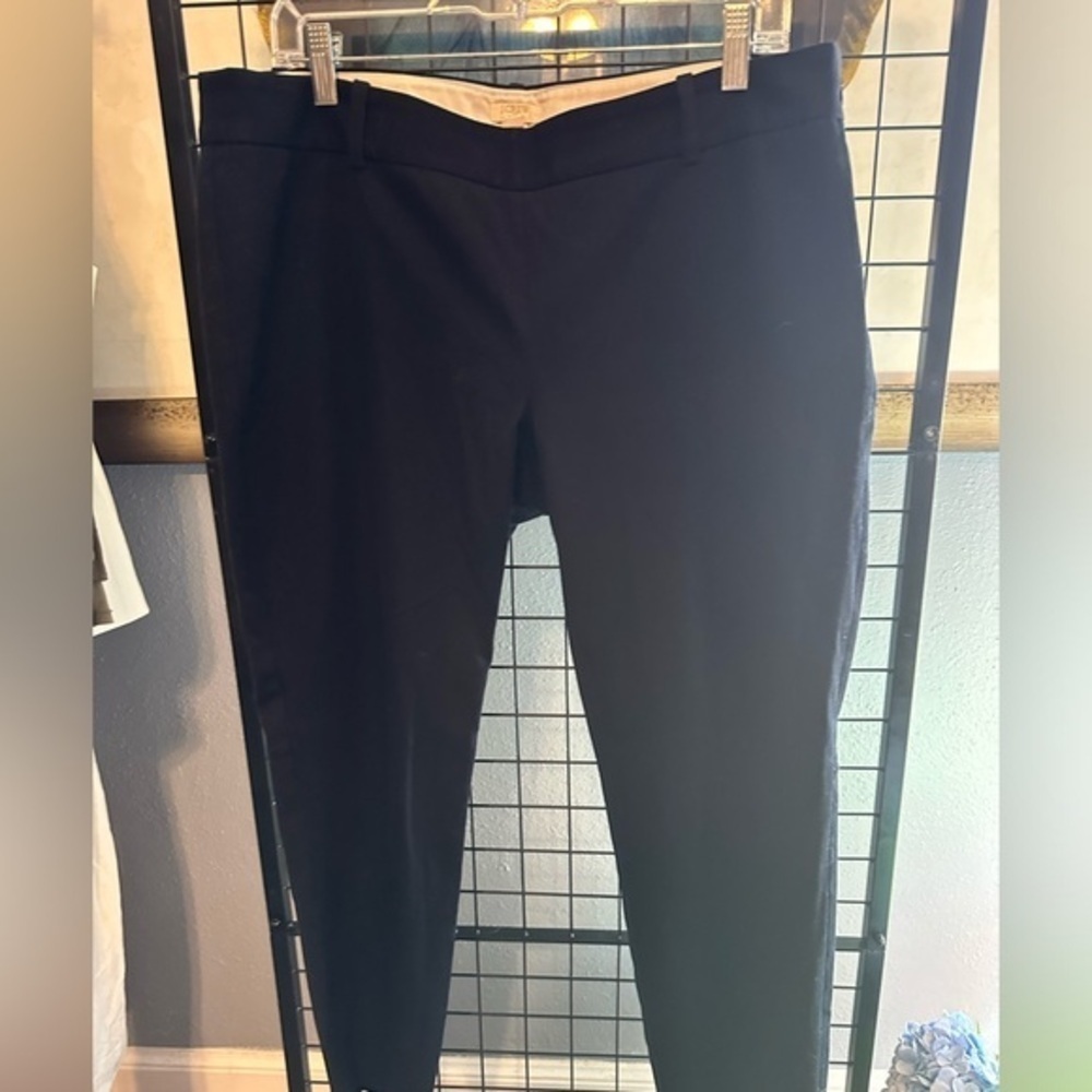 Navy j crew side zip pants. EUC